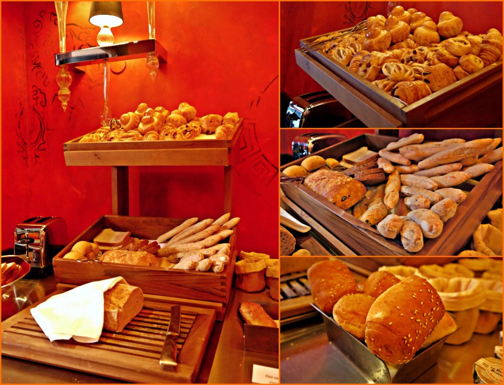 Du pain de chez  Jean-Luc Poujauran et mention spéciale pour le petit pain sans gluten qui était agréablement moelleux et élastisque. 
