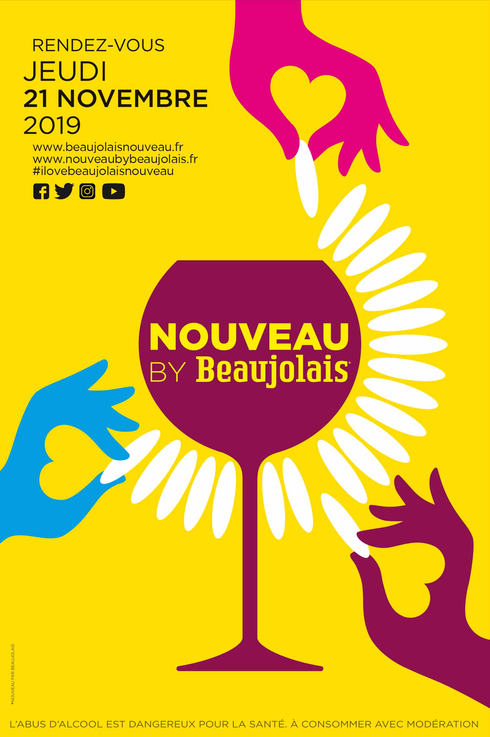 affiche beaujolais nouveaux 2019